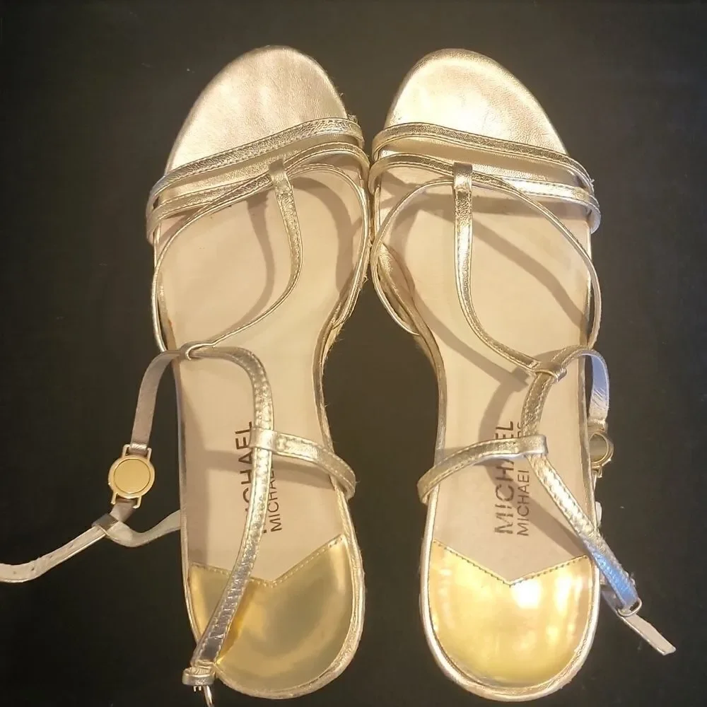 MICHAEL Michael Kors gold strappy